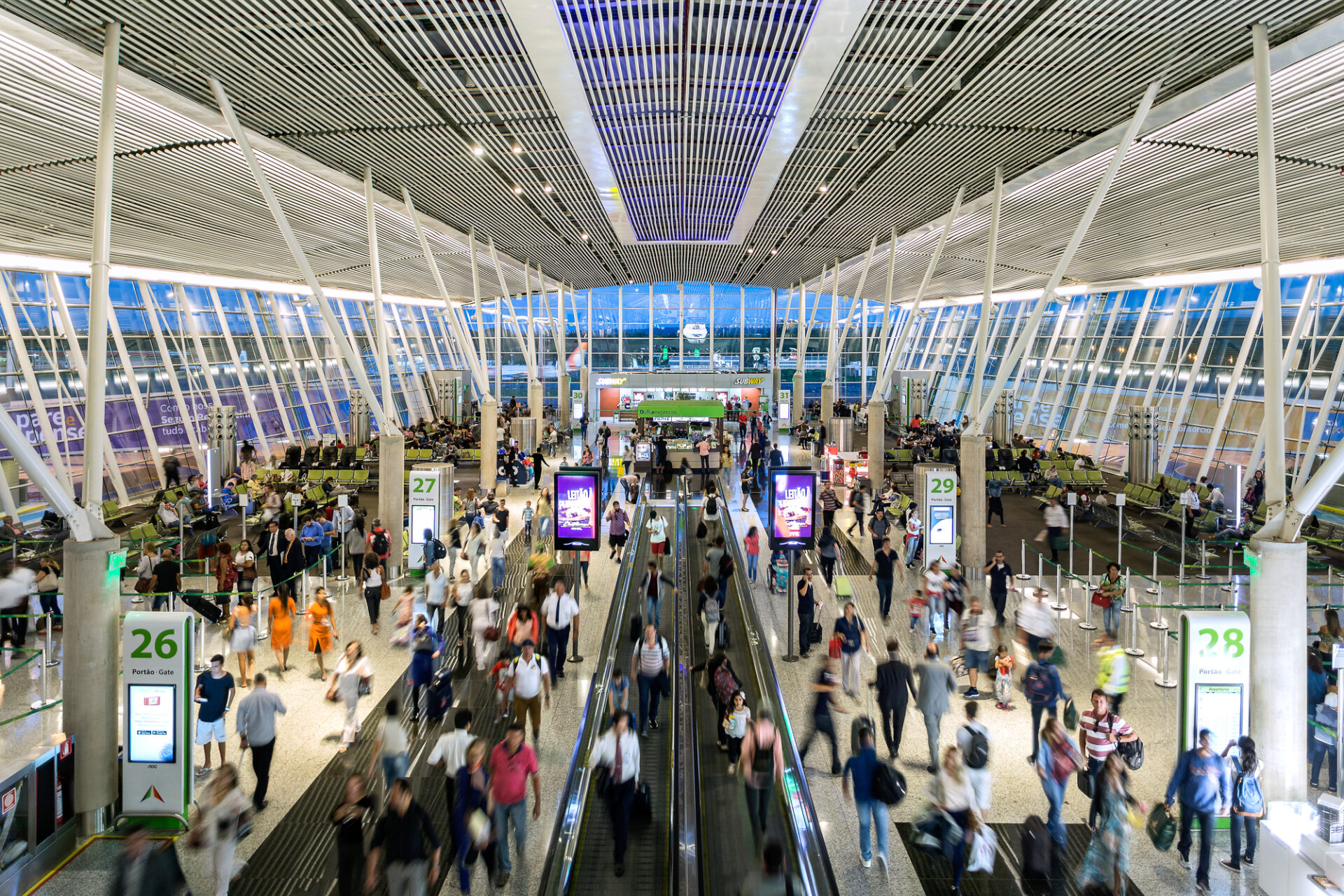 Aeroporto: O número é 0,1% maior do que 2020 e 51% menor que em 2019, quando a pandemia não existia. Foto: Edgard Cesar/Aeroporto de Brasília