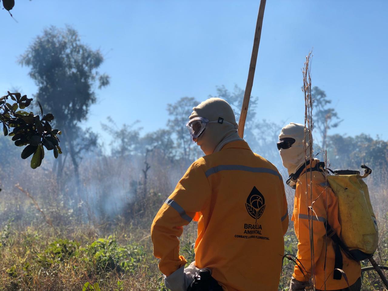 Ibram: A nova convocação reforça a brigada formada para o combate aos incêndios durante o período de seca. Foto: Arquivo/Brasília Ambiental