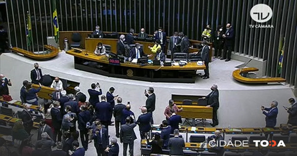 Dos 8 deputados eleitos na capital, 4 foram favoráveis à medida, 3 contra e 1 estava ausente Foto: Reprodução/TV Câmara