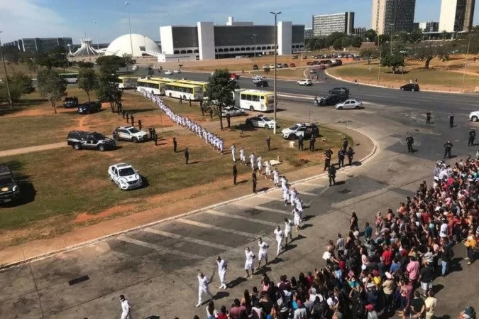 Na sexta, a Justiça liberou 2.157 presos. Desses, 34 não se apresentaram. Foto: Divulgação / Seape