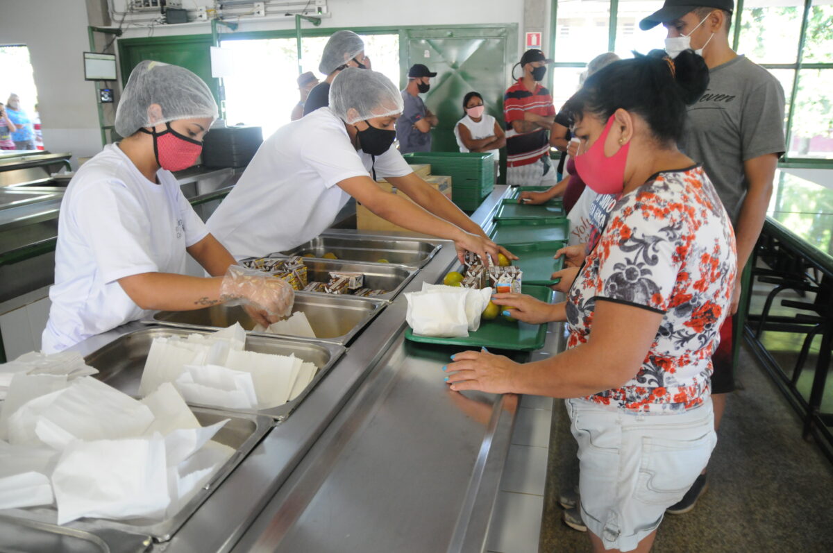 Restaurante Comunitário do Sol Nascente passou a oferecer o café da manhã, garantindo segurança alimentar aos moradores da região. Foto: Paulo H Carvalho / Agência Brasília