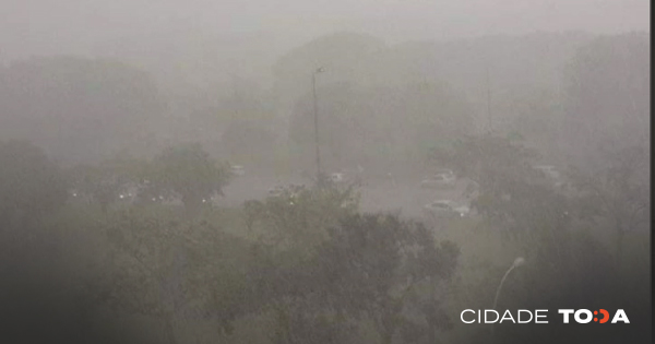 Inmet informou que há possibilidade de chuva com a formação de muitas nuvens. Foto: Reprodução/Twitter