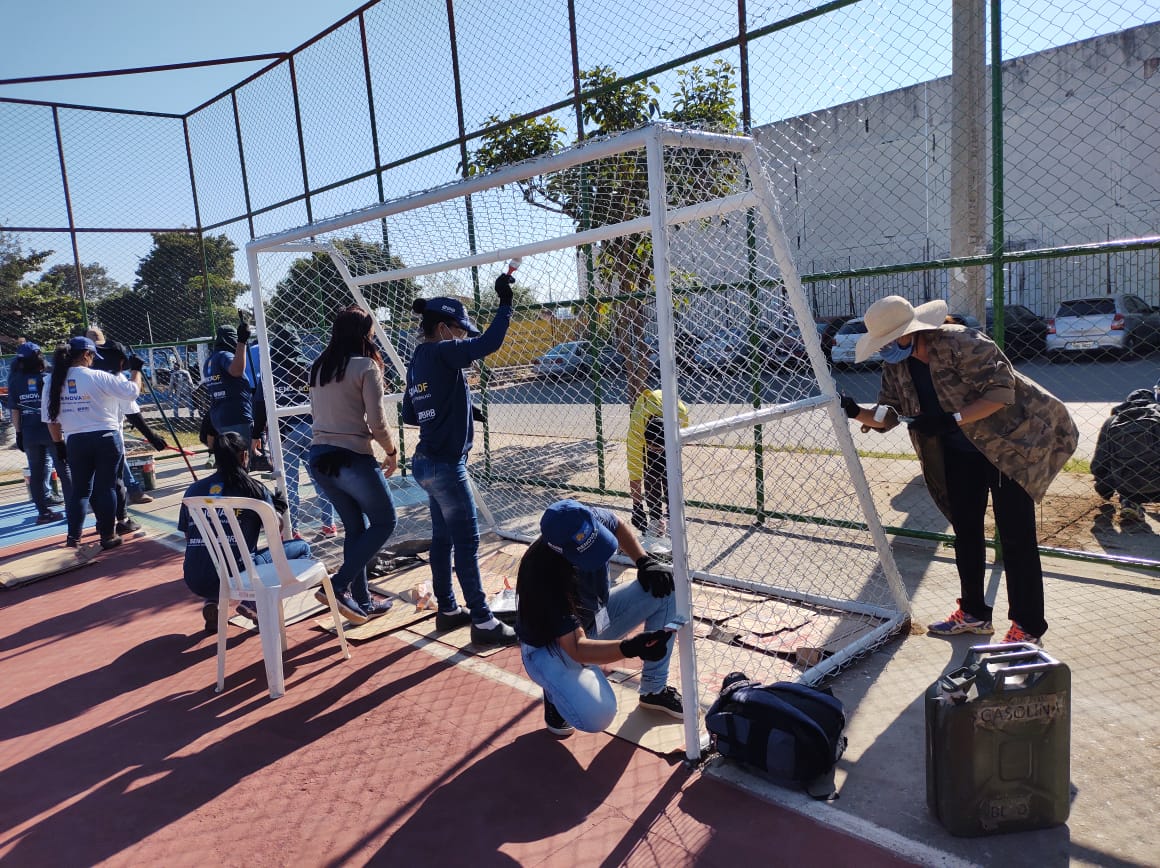 Alunos do Renova DF atuaram em Samambaia e Ceilândia e tiveram serviços aprovados pela comunidade. Foto: Divulgação