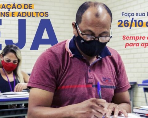 EJA: Interessados devem se cadastrar até o dia 14 de novembro; oportunidade é para aulas presenciais ou a distância. Foto: Secretaria de Educação do DF