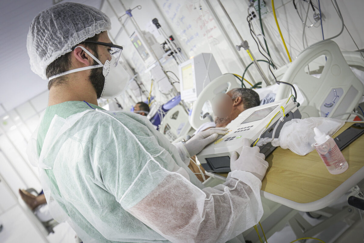 Não Vacinados: Monitoramento considera os pacientes admitidos ou que receberam alta do Hospital de Campanha do Gama. Foto: Geovana Albuquerque/Agência Saúde DF