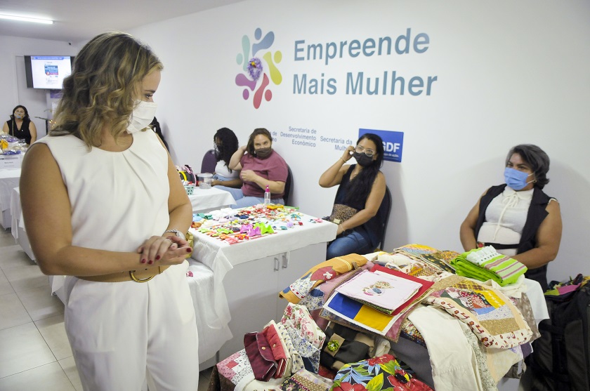 Cursos e oficinas incentivam mulheres do DF a se tornarem empreendedoras; elas contam, também, com linha de crédito do BRB. Foto: Geovana Albuquerque/Agência Brasília