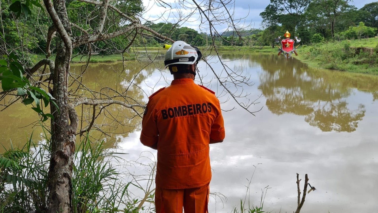 Homem tinha 27 anos e o corpo encontrado já apresentava rigidez cadavérica, o que não permitiu ações de reversão. Foto: Divulgação/CBMDF