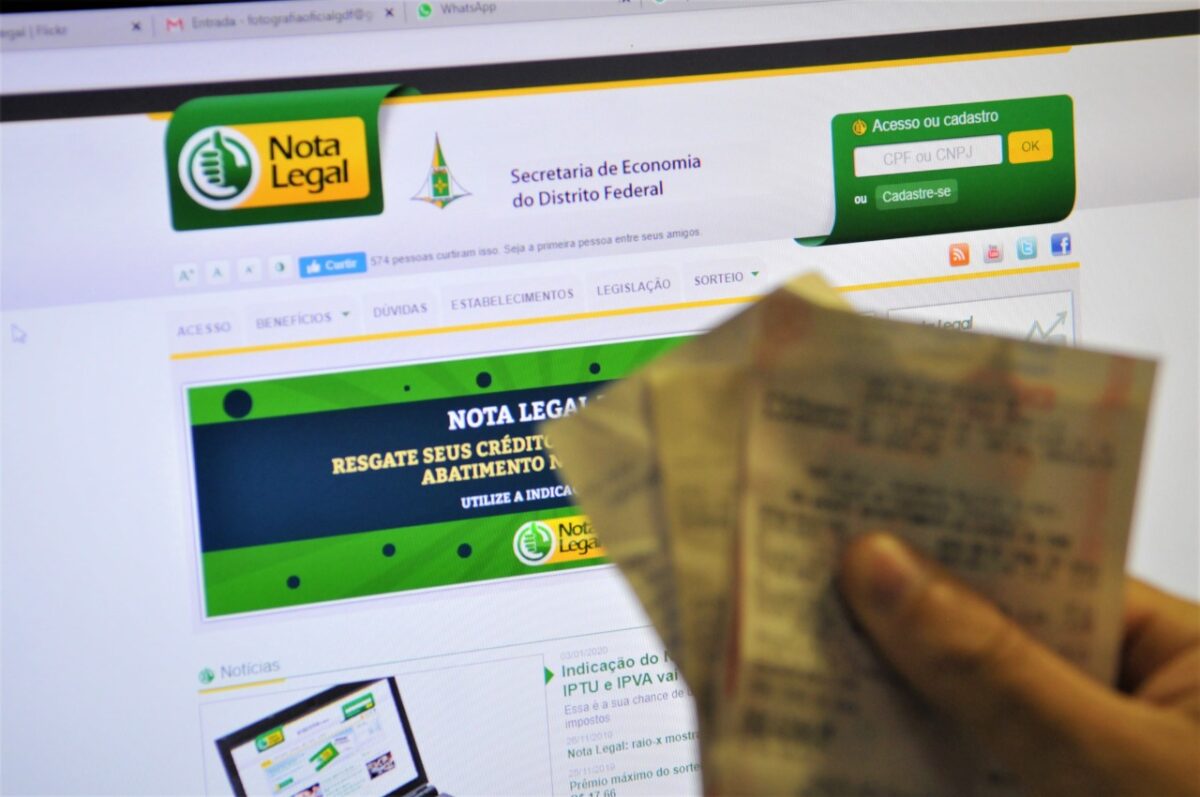 Nota Legal: programa sorteará R$ 3 milhões no próximo dia 24. Foto: Divulgação/Agência Brasília