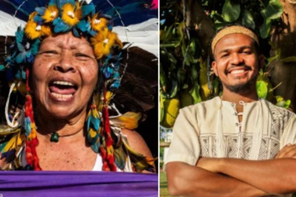 Candidatura formada pelo líder indígena Bruno Wrýpãtwir Kanela e a ativista Airy Gavião, do povo Gavião Parkatêjê, entre outros. Foto: Reprodução / Instagram