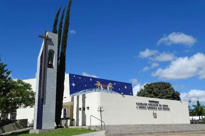 Paróquia Sagrado Coração de Jesus e Nossa Senhora das Mercês foi construída antes da capital. Foto: Divulgação/ Sagrado Mercês