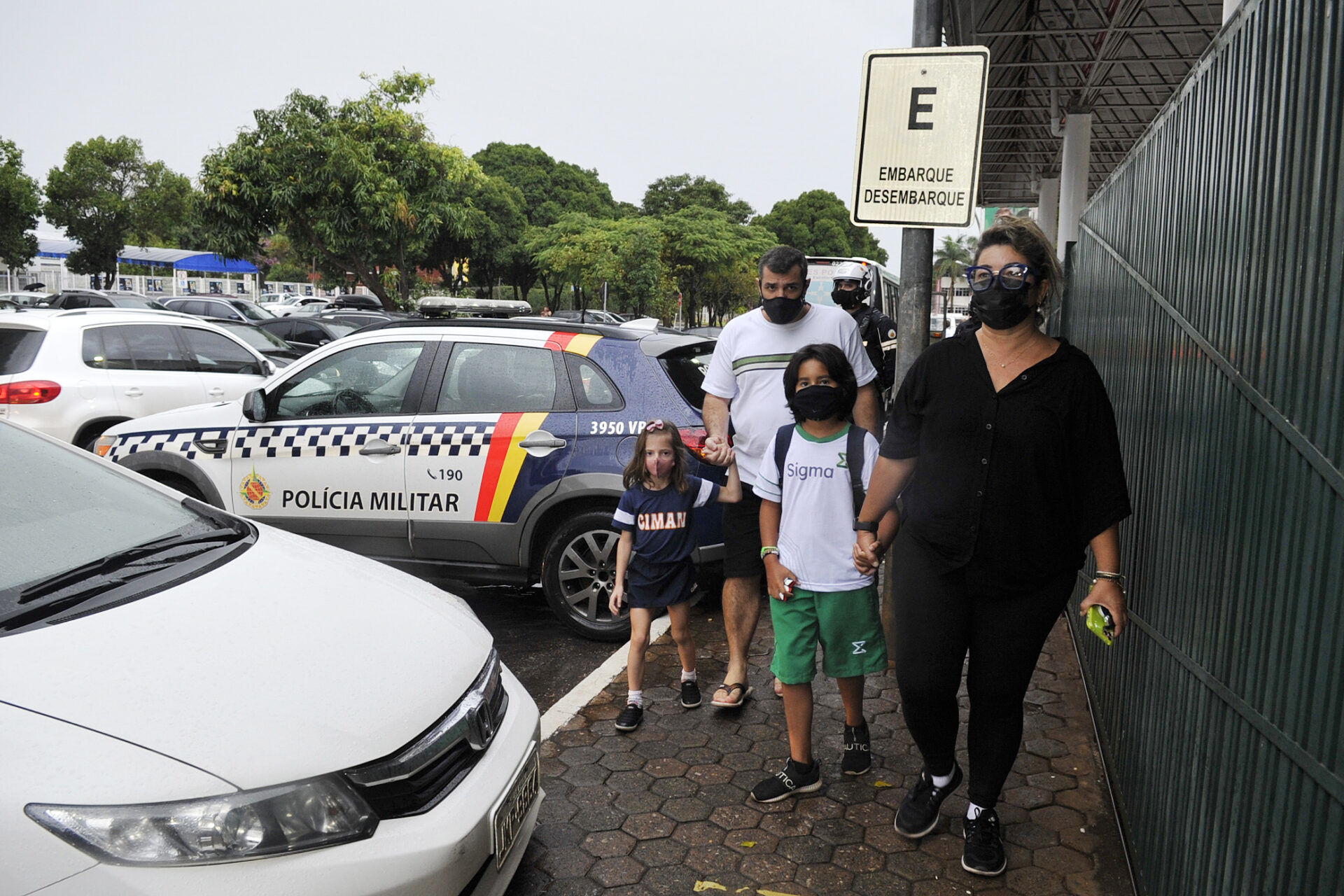 Batalhão de Policiamento Escolar e o de Trânsito se unem em ações de reforço no combate à criminalidade e fiscalização. Foto: Renato Araújo/Agência Brasília