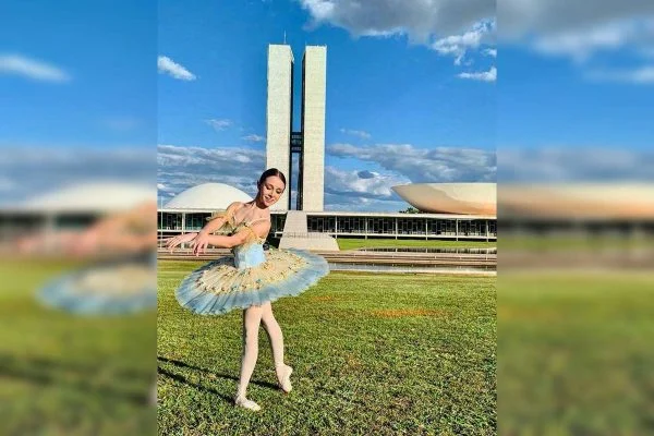 Lisa Linda Quevedo foi selecionada para representar o DF na final de uma das maiores competições internacionais de balé. Foto: Arquivo pessoal