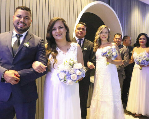 Casamento Comunitário: Com as uniões celebradas neste domingo (10), total de matrimônios chega a 228. Foto: Geovana Albuquerque/ Agência Brasília