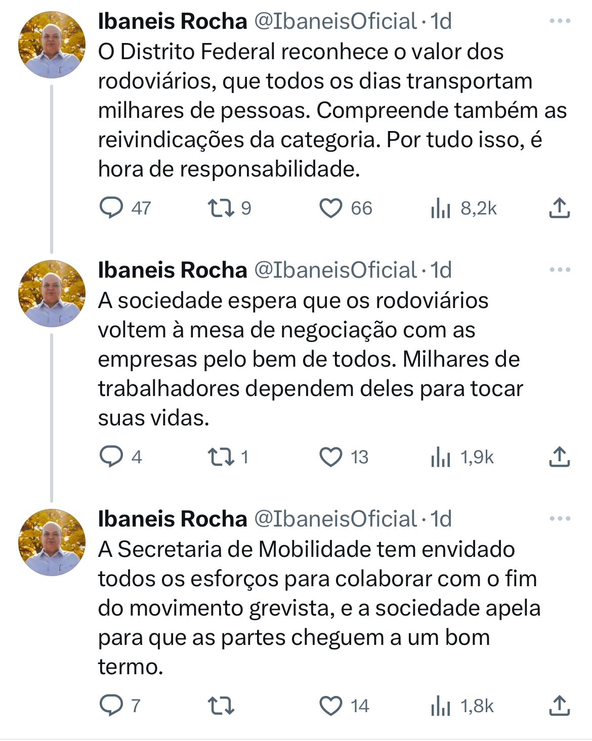 Ibaneis pede que rodoviários voltem ao trabalho 