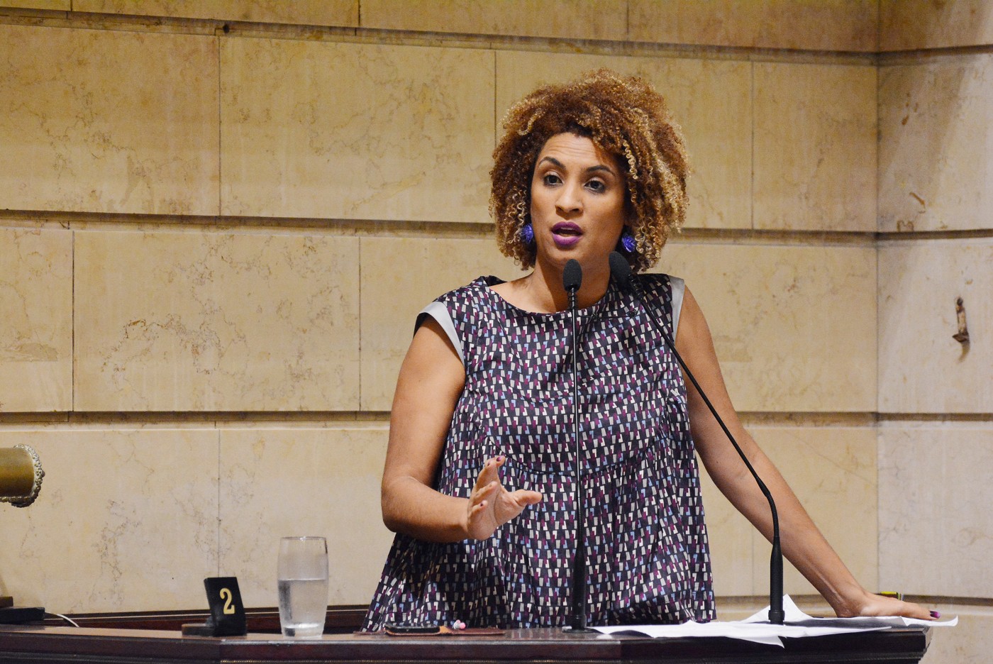 Marielle Franco na Câmara do Rio