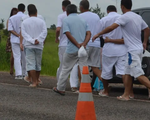 Saidinha de presos da Papuda, no DF