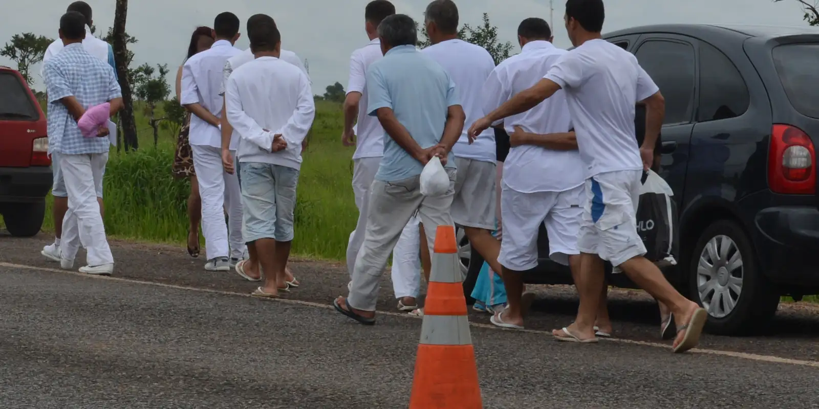 Saidinha de presos da Papuda, no DF