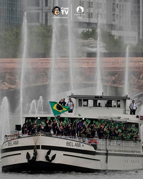 Desfile do Brasil na abertura dos Jogos Olímpicos