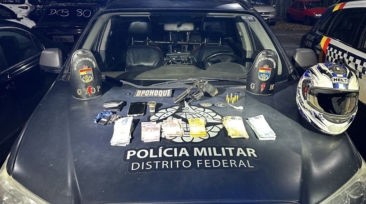 Polícia prende suspeito de tentativa de latrocínio após perseguição e tiroteio em Ceilândia